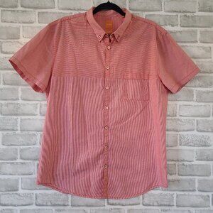 BOSS HUGO BOSS ORANGE Button Up Mens Shirt XL Slim Fit